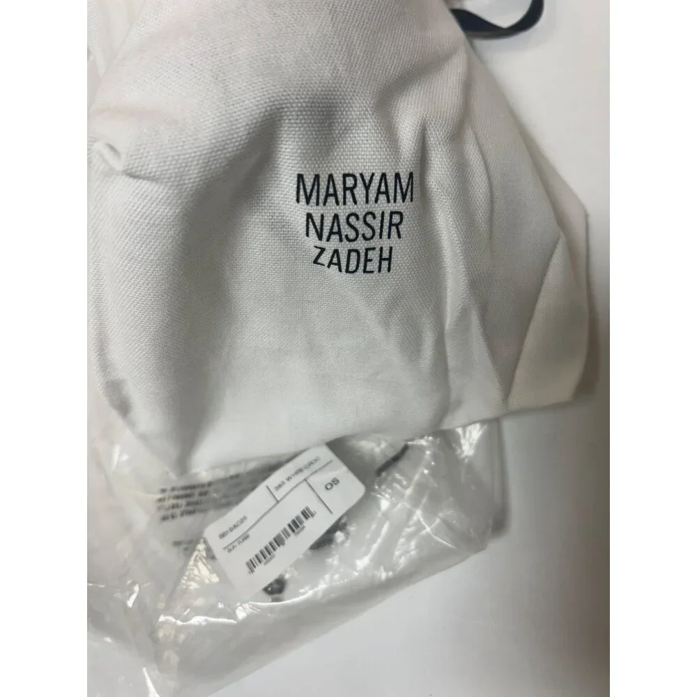 Maryam Nassir Zadeh Sun Purse White Croc Size OS NWT - Picture 5 of 6